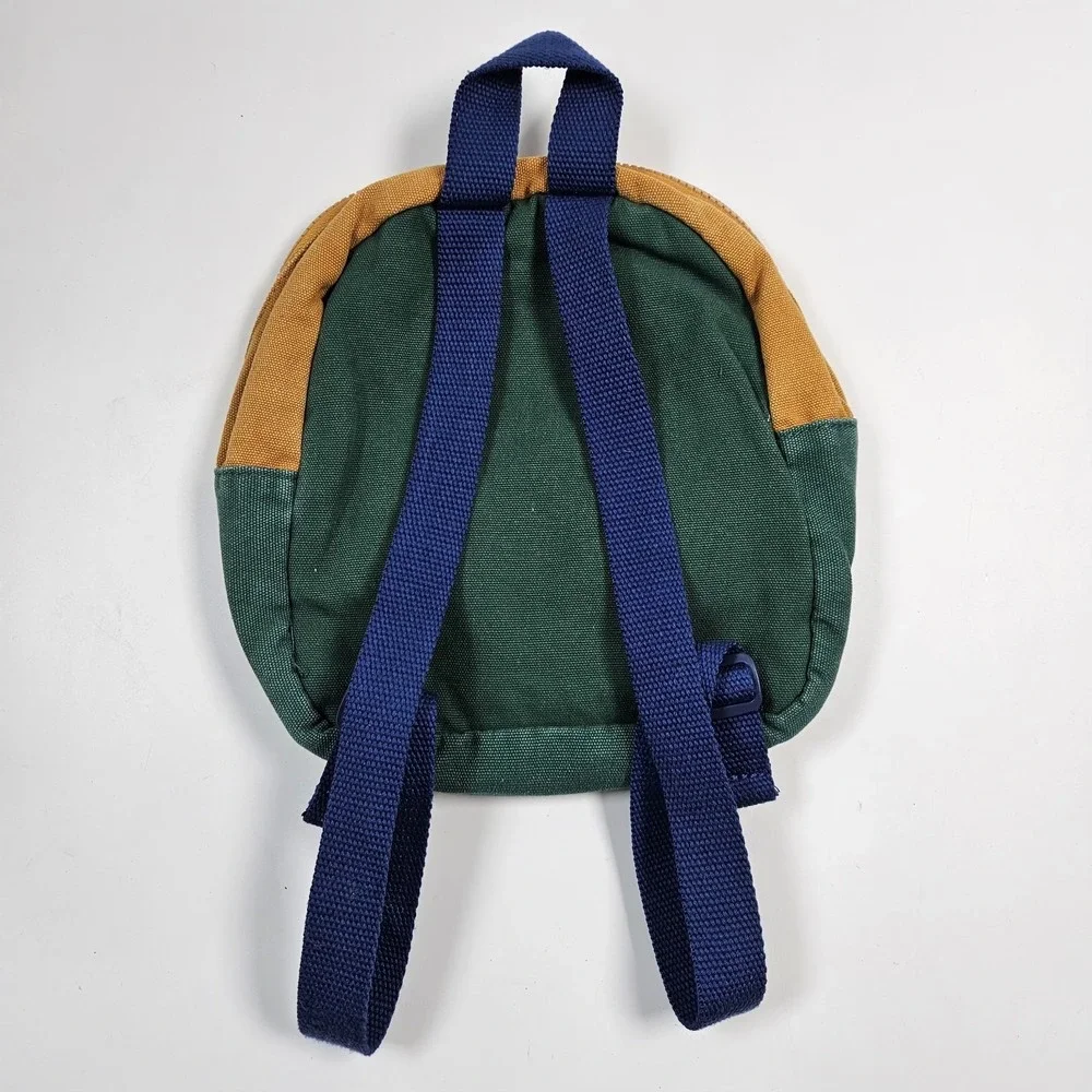 Zara Childrens Kids Book Flap Mini Backpack Colorblock Weather Bag‎ NEW